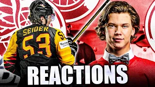 The SHOCK Of The Moritz Seider Pick (2019 NHL Draft Reactions) Detroit Red Wings Prospects News 2021