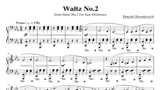 The Second Waltz by Dmitri Shostakovich for Piano Waltz No  2