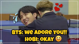 Hobi Is So Used To BTS's Affection | j-hope Oblivious