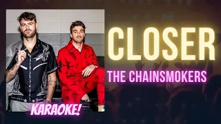 Closer - The Chainsmokers ft Halsey (Karaoke Songs With Lyrics - Original Key)