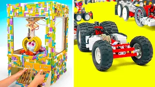 CONSTRUÇÕES DE LEGO DIVERTIDAS || MÁQUINA DE GARRA E COBRA SOBRE RODAS