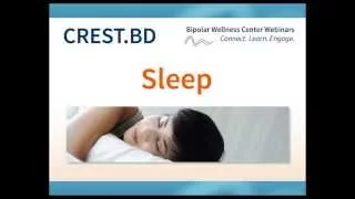 Bipolar Wellness Centre Webinar - Sleep and Bipolar Disorder with Dr. Greg Murray