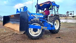 New Holland 3630  4×4 Tractor || Blade Fitting 4 Jack Dozer || Check Soil Work || Maa Bhawani Agro