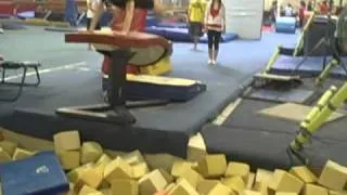 Girl Falls in Gymnastics- FAIL