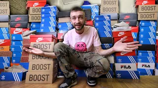 MY  BIGGEST SNEAKER PICKUP EVER 🤯 I BOUGHT 100 SNEAKERS in ONE DAY!