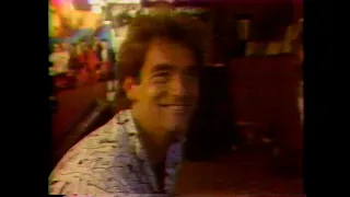 Huey Lewis and the News on MTV News on Location for "Power of Love" Video (1985)