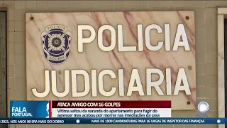 Ataca amigo com 16 golpes