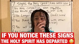 7 Warning Signs The Holy Spirit Has Left You