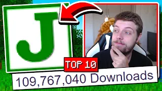 TOP 10 MODS com mais DOWNLOADS do Minecraft ✔️