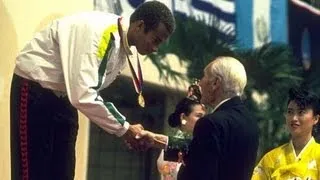 Suriname's Anthony Nesty Beats Matt Biondi To Butterfly Gold - Seoul 1988 Olympics