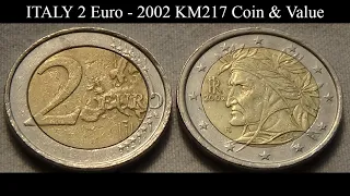 ITALY 2 Euro - 2002 KM217 Coin & Value