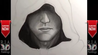 How to Draw a Hood  Front View art and Drawing Painting Tutorial- By Ria 3d Paintings
