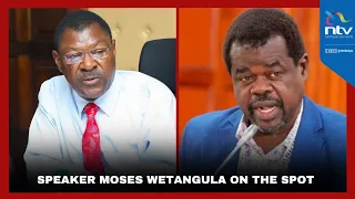 Speaker Moses Wetangula on the spot for siding with the government amid controversial finance bill