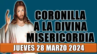 🌹CORONILLA a la DIVINA MISERICORDIA de HOY JUEVES 28 MARZO de 2024 🌹🌸🌺Santo Rosario de Hoy. 💕