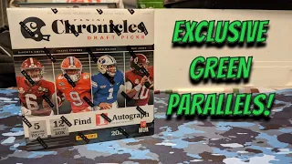 2021 CHRONICLES DRAFT PICKS FOOTBALL WALMART MEGA BOX! 1 AUTO + Green Parallels!