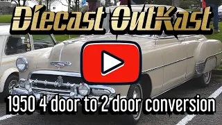 1950 Chevy 4 door to 2 door Conversion Custom 1/64 Diecast