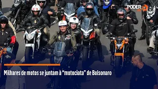 Milhares de motos se juntam à “motociata” de Bolsonaro