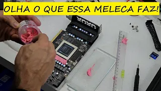 Trocamos os thermal pads por essa meleca, olha o que aconteceu!