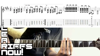 How To Play LITHIUM On Guitar By Nirvana Bridge Tab Part 3/3