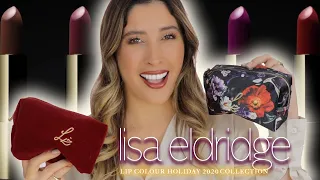 LISA ELDRIDGE HOLIDAY 2020 COLLECTION NEW TRUE VELVET LIPSTICKS SWATCHES Embrace Gloss Lip Pencil