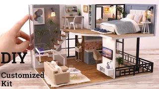 DIY Miniature Dollhouse Kit / The Satisfied Time (Customized kit)