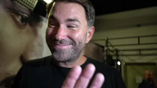 Eddie Hearn to Teofimo Lopez face:”Teofimo you are my boss! Can Bob Arum say that?”