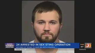 VIDEO: 24 suspects arrested in sex sting operation