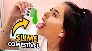 COMI UMA SLIME??? (Provando Doces Americanos)