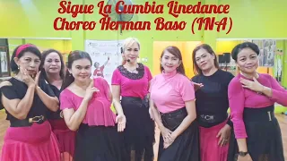 Sigue La Cumbia Linedance |Choreo @Hermanbasoofficial |Demo by Class Lillas LLD