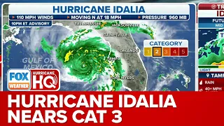 Hurricane Idalia Nears Category 3 Status With Wind Speeds of 110mph