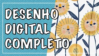 COMO FAZER DESENHO DIGITAL NO PROCREATE | Tutorial de ilustração digital completo para inciantes