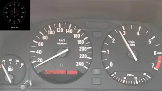 BMW E34 520i Acceleration 0-100 (m50b20)