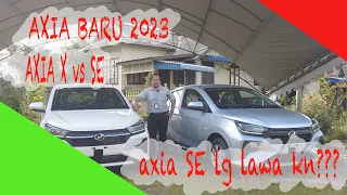Perodua AXIA BARU 2023 || Perbezaan Axia X dan Axia SE