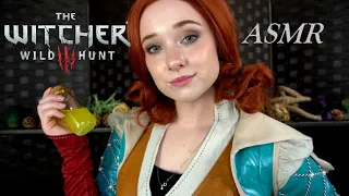 ASMR Triss Merigold Makes You a Sleeping Potion (Wood Sounds, Echoes, Layered Sounds, Rain, Tapping)