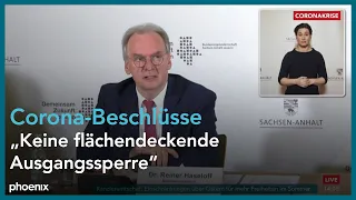 Reiner Haseloff zu den Ergebnissen der Bund-Länder-Gespräche am 23.03.21