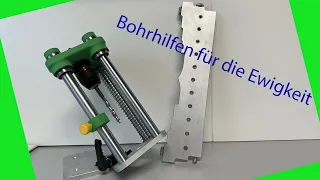 Diy Bohrhilfen für die Holzbearbeitung, Alu&3DDruck. DIY Drilling Jigs for Woodworking, Alu&3D Print