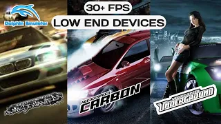 BEST DOLPHIN EMULATOR SETTINGS | FOR LOW END DEVICES | | GAMEPLAY PROOF 🤯 |NFS TRILOGY 😁