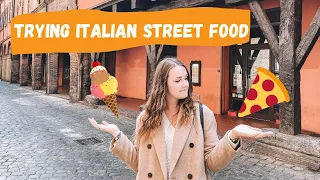 Trying ITALIAN STREET FOOD in Bologna // mortadella, pasta, gelato...