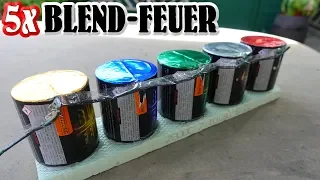 5x Riesen BLENDFEUER zünden | 5 sehr helle Bengalos [Full HD]