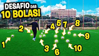 DESAFIO DAS 10 BOLAS!! *MUITO MAIS DIFÍCIL DO QUE PARECE!*