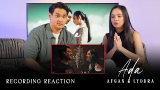 AFGAN, LYODRA - BTS RECORDING REACTION "ADA"