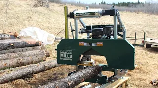 First Day Spent Milling on the Woodland Mills HM 126 Sawmill | First broken blade