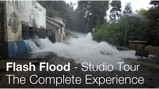 Flash Flood on the Studio Tour - Complete Experience - Universal Studios Hollywood (4K)