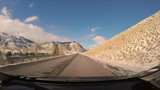 Yellowstone to Missoula - Chicago to Seattle Winter Road Trip Day 4 Timelapse UHD 4K