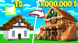 CASA DA 1€ VS CASA DA 1.000.000€! - MINECRAFT