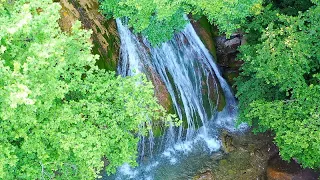 Аэросъемка КРЫМ, водопад Джур-Джур