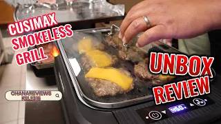 CUSIMAX SMOKELESS GRILL Unboxing and Cooking Demo: The Perfect Grill for Small Spaces