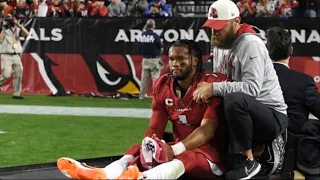 Cardinals QB Kyler Murray carted off field vs  Patriots with knee injury | Kyler Murray | Colt McCoy