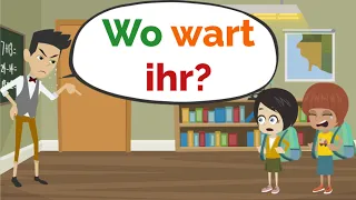 Deutsch lernen | Lisa und Sarah gehen nicht zur Schule | Wortschatz und wichtige Verben