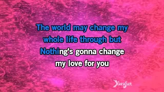 Nothing's Gonna Change My Love For You Karaoke - George Benson (3 Keys Lower)